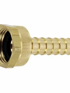 Greenline Brass Long Shank Female Garden Hose Insert Fitting