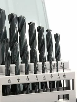 Forney HSS Jobber Drill Bit Set - 1/16" To 1/2" By 32nds - 15 Piece
