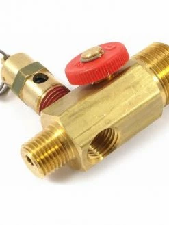 Forney Tank Manifold For Air Compressors - 1/2" MNPT Inlet, 1/4" MNPT Outlet