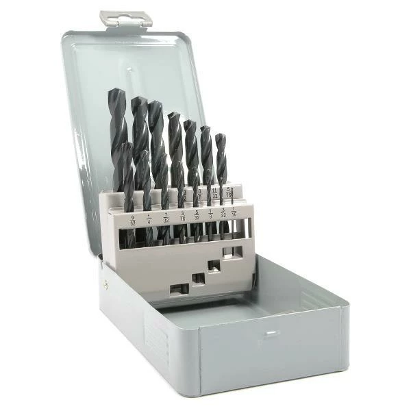 Forney HSS Jobber Drill Bit Set - 1/16" To 1/2" By 32nds - 15 Piece 3 Forney HSS Jobber Drill Bit Set - 1/16" To 1/2" By 32nds - 15 Piece