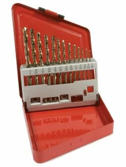 Forney 8-Percent Cobalt Drill Bit Set - 1/16" To 1/4" By 64ths - 13 Piece Power Tool Accessories