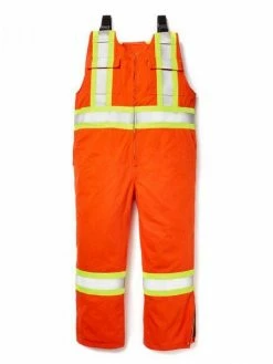 Rasco FR Unlined Hi-Vis Bib Overalls | Orange | S - 5XL Regular | M - 5XL Tall Flame Resistant Work Wear