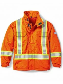 Rasco FR Hi-Vis Winter Bomber Jacket | Orange | S-5XL Flame Resistant Work Wear