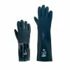 Work Gloves Horizon Green Double Dipped PVC Rough Finish Gloves | 14 Or 18 Inch Lengths | Pack Of 12 Pairs