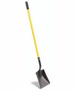 Unex Industrial Grade Square Blade Shovel | Long Fiberglass Handle