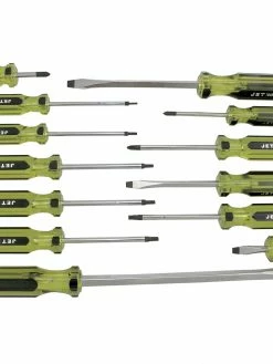 Jet 13 Piece Jumbo Handle Mechanic's Screwdriver Set | Slotted, Phillips & Torx