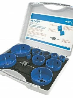 Power Tool Accessories Jet 565208 Premium Electrician's Master Holesaw Kit, 12 Piece