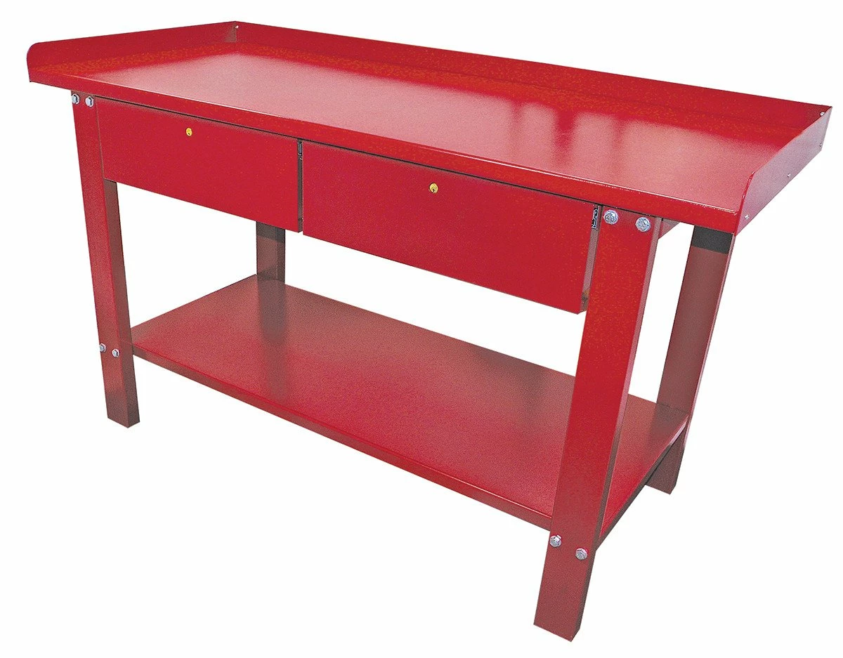 Jet Heavy Duty Metal Workbench - 2 Drawers - 2 Shelves - 59" Length 3 Jet Heavy Duty Metal Workbench - 2 Drawers - 2 Shelves - 59" Length