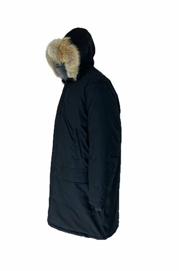 Work Wear Kelsey Trail Men's 40" Length DAC 2 Poly/Cotton Parka With Wolf Fur Trim Hood | S-3XL 4 Work Wear Kelsey Trail Men's 40" Length DAC 2 Poly/Cotton Parka With Wolf Fur Trim Hood | S-3XL