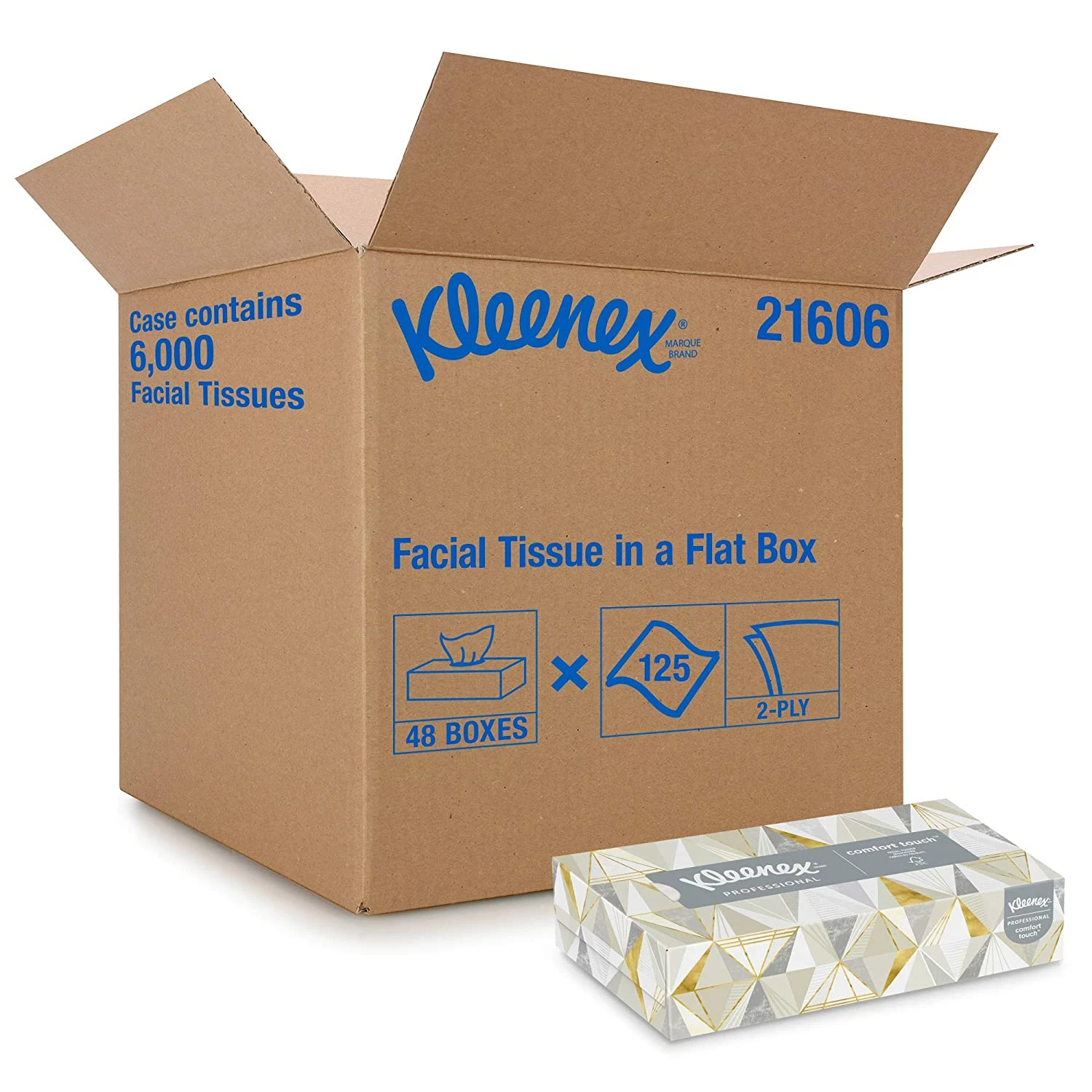 Kleenex 2-Ply Facial Tissue - 125 Tissues/Box - Case Of 48 Boxes Cleaning Supplies 3 Kleenex 2-Ply Facial Tissue - 125 Tissues/Box - Case Of 48 Boxes Cleaning Supplies