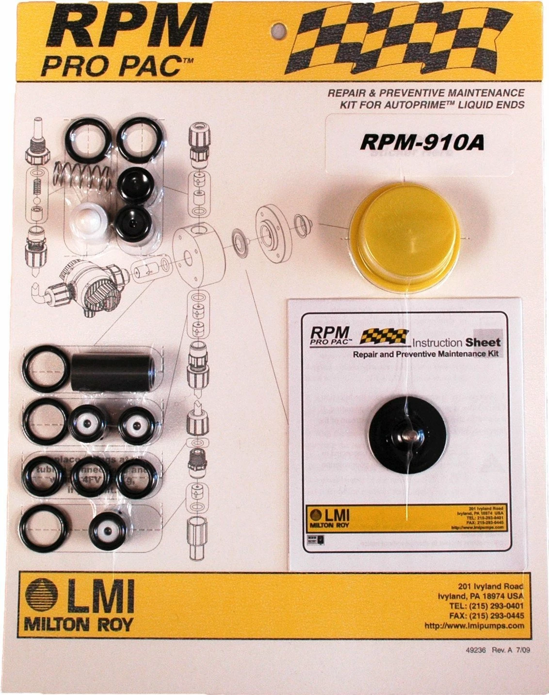 LMI Pro Pac Roytronic Liquid End RPM Kits 3 LMI Pro Pac Roytronic Liquid End RPM Kits