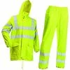 Lyngsoe Rainwear 190T Poly/PVC Hi-Vis Luxe Rain Suit | Sizes XS - 4XL