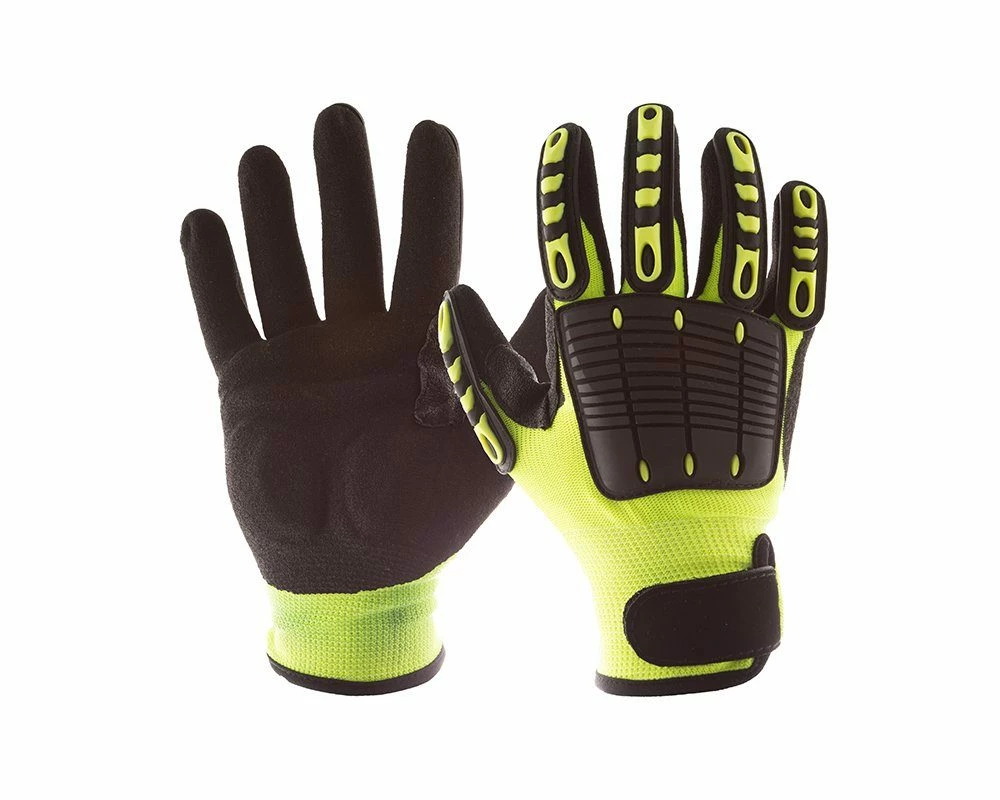 Work Gloves Impacto Back Tracker Heavy Duty Hi-Vis Anti-Impact Mechanic's Gloves 3 Work Gloves Impacto Back Tracker Heavy Duty Hi-Vis Anti-Impact Mechanic's Gloves