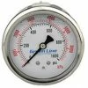 Greenline 2-1/2" Liquid Filled Pressure Gauges | 1/4" Stainless Steel Center Back Mount