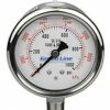 Greenline 4" Liquid Filled Pressure Gauges | 1/2" Stainless Steel Bottom Mount Pump Accessories 1 Greenline 4" Liquid Filled Pressure Gauges | 1/2" Stainless Steel Bottom Mount Pump Accessories