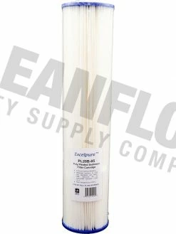 Excelpure 4.5" OD Big Blue Pleated Polyester Water Filters - Various Lengths And Micron Ratings 33 Excelpure 4.5