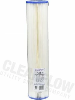 Excelpure 4.5" OD Big Blue Pleated Polyester Water Filters - Various Lengths And Micron Ratings 35 Excelpure 4.5