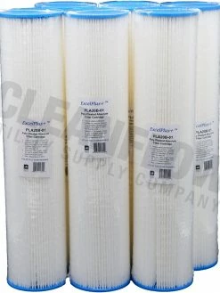 Excelpure 4.5" OD Big Blue Pleated Polyester Water Filters - Various Lengths And Micron Ratings 30 Excelpure 4.5