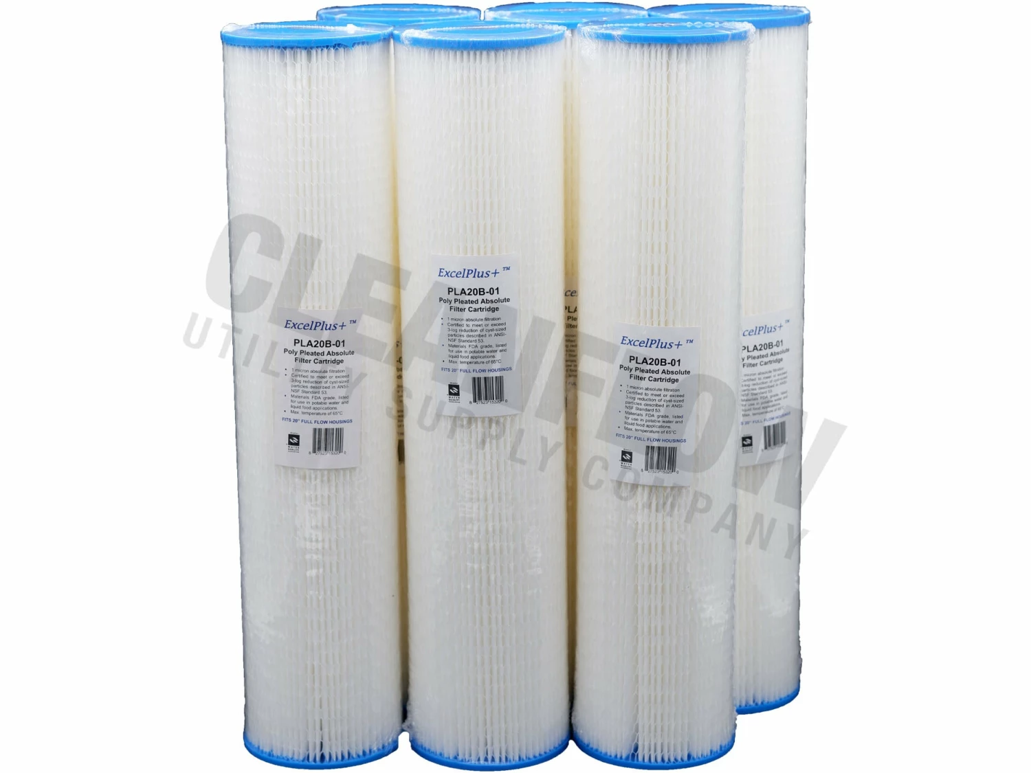 Excelpure 4.5" OD Big Blue Pleated Polyester Water Filters - Various Lengths And Micron Ratings 13 Excelpure 4.5" OD Big Blue Pleated Polyester Water Filters - Various Lengths And Micron Ratings