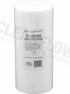 Commercial Water Filters And UV Parts Excelpure 4.5" OD Big Blue Melt Blown Polypropylene Water Filters - Various Lengths And Micron Ratings