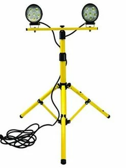 Lighting Paladin 36W Tripod Stand Dual LED Work Light - 2400 Lumens