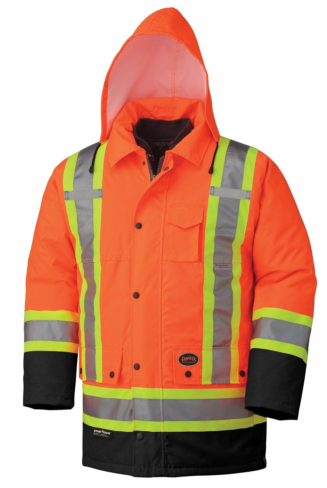 Pioneer Hi-Vis 6-In-1 Winter Work Parka | XS-5XL Hi-Vis Work Wear 4 Pioneer Hi-Vis 6-In-1 Winter Work Parka | XS-5XL Hi-Vis Work Wear