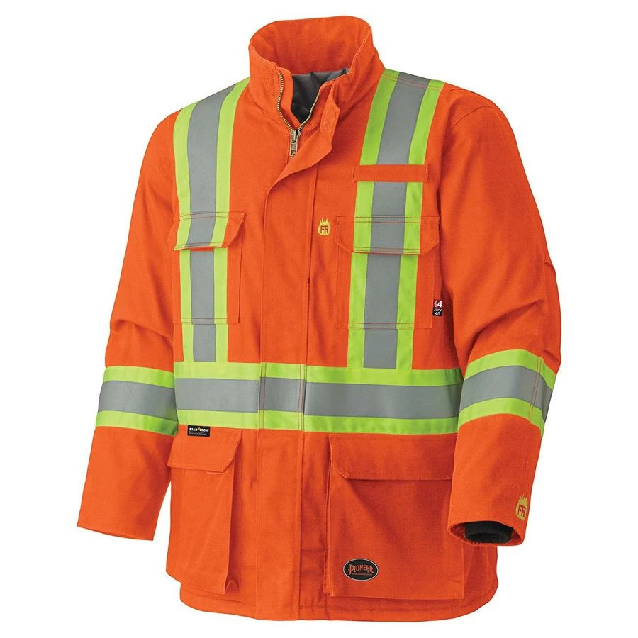 Flame Resistant Work Wear Pioneer Flame Resistant Hi-Vis Cotton Winter Parka | S-5XL 5 Flame Resistant Work Wear Pioneer Flame Resistant Hi-Vis Cotton Winter Parka | S-5XL