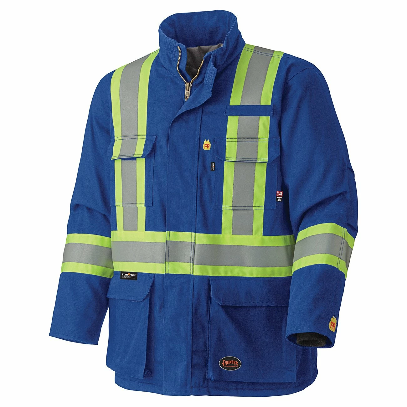 Flame Resistant Work Wear Pioneer Flame Resistant Hi-Vis Cotton Winter Parka | S-5XL 3 Flame Resistant Work Wear Pioneer Flame Resistant Hi-Vis Cotton Winter Parka | S-5XL