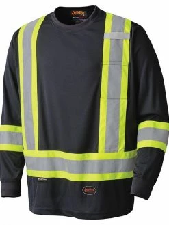 Hi-Vis Work Wear Pioneer Birdseye Long Sleeve Hi Vis Tee Shirt | XS -5XL 12 Hi-Vis Work Wear Pioneer Birdseye Long Sleeve Hi Vis Tee Shirt | XS -5XL