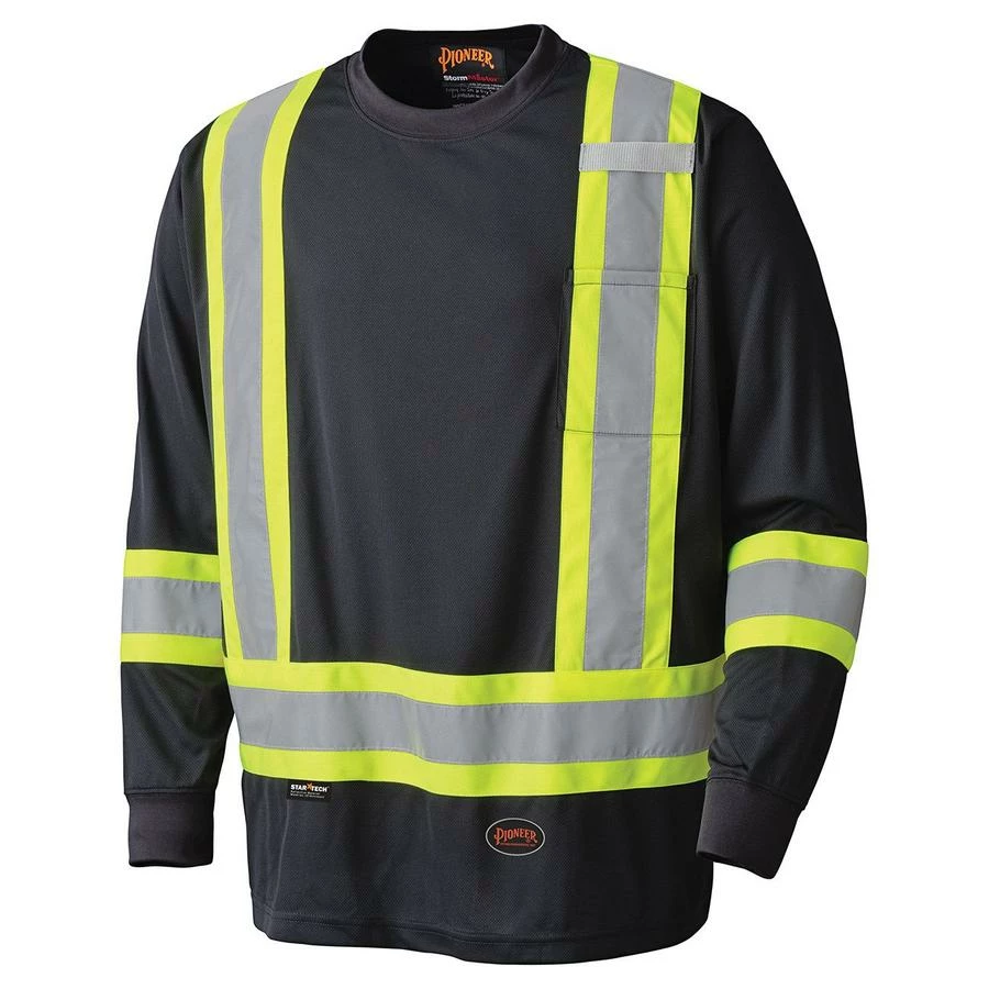 Hi-Vis Work Wear Pioneer Birdseye Long Sleeve Hi Vis Tee Shirt | XS -5XL 7 Hi-Vis Work Wear Pioneer Birdseye Long Sleeve Hi Vis Tee Shirt | XS -5XL