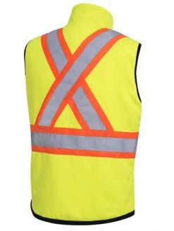 Pioneer Poly/Cotton Insulated Reversible Safety Vest | Yellow | S-5XL
