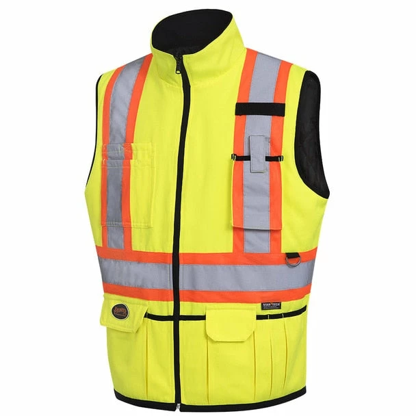 Pioneer Poly/Cotton Insulated Reversible Safety Vest | Yellow | S-5XL 3 Pioneer Poly/Cotton Insulated Reversible Safety Vest | Yellow | S-5XL