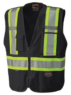 Hi-Vis Work Wear Pioneer Zip-Front Mesh Back Traffic Safety Vest | S-5XL 10 Hi-Vis Work Wear Pioneer Zip-Front Mesh Back Traffic Safety Vest | S-5XL