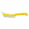 Cleanflow Wire Scratch Brush W/ Scraper, Polycast Handle, Coated Steel Bristles Maintenance Supplies