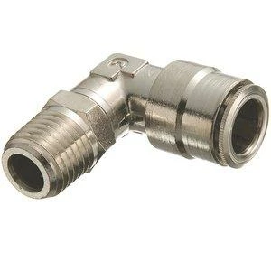 Greenline Nickel Plated Brass Push-To-Connect 90° Male Connector Tubing And Fittings 3 Greenline Nickel Plated Brass Push-To-Connect 90° Male Connector Tubing And Fittings