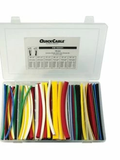 Quick Cable Single Wall Heat Shrink Tube Kit - Assorted Colors, 6" Long