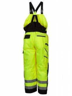 Hi-Vis Work Wear Pyramex Waterpprof Hi Vis Insulated Bib Overall | Sizes S - 5XL