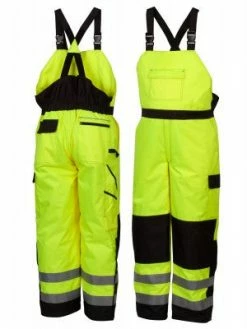 Hi-Vis Work Wear Pyramex Waterpprof Hi Vis Insulated Bib Overall | Sizes S - 5XL