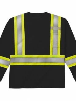 Rasco Birdseye Long Sleeve Hi-Vis Shirt | S-3XL