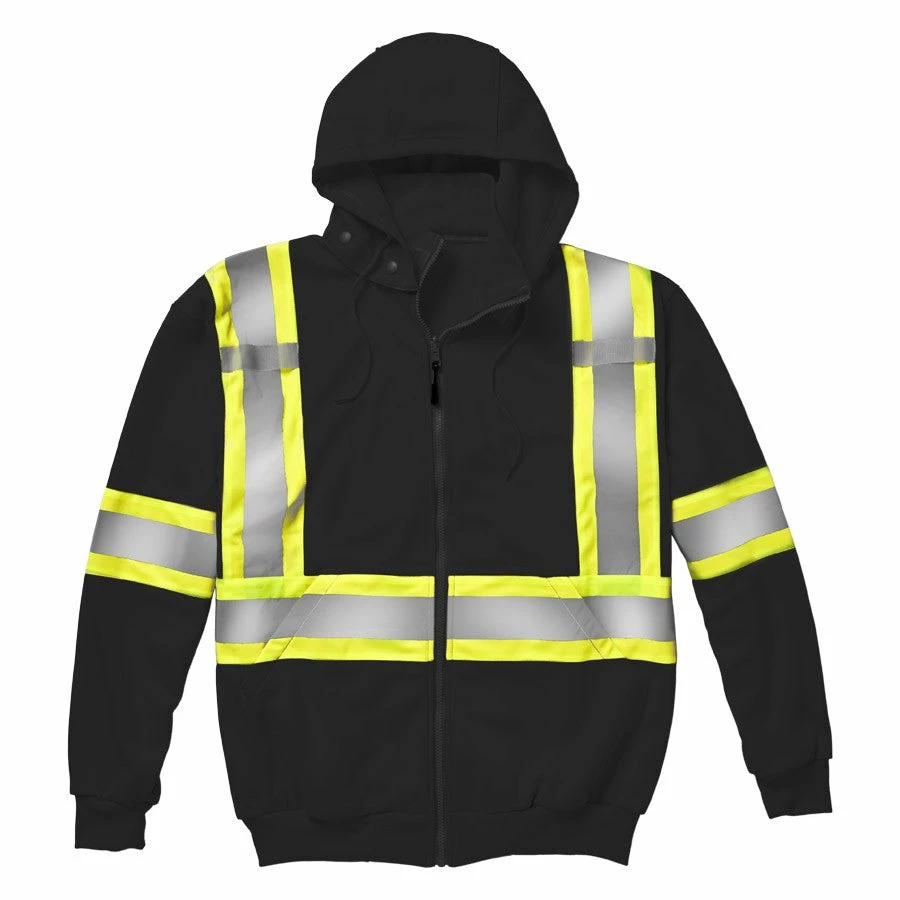 Rasco Poly-Fleece Hi-Vis Zip Front Hoodie | S-4XL 3 Rasco Poly-Fleece Hi-Vis Zip Front Hoodie | S-4XL