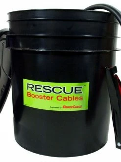 Quick Cable RESCUE Heavy Duty Pail Contained Booster Cables