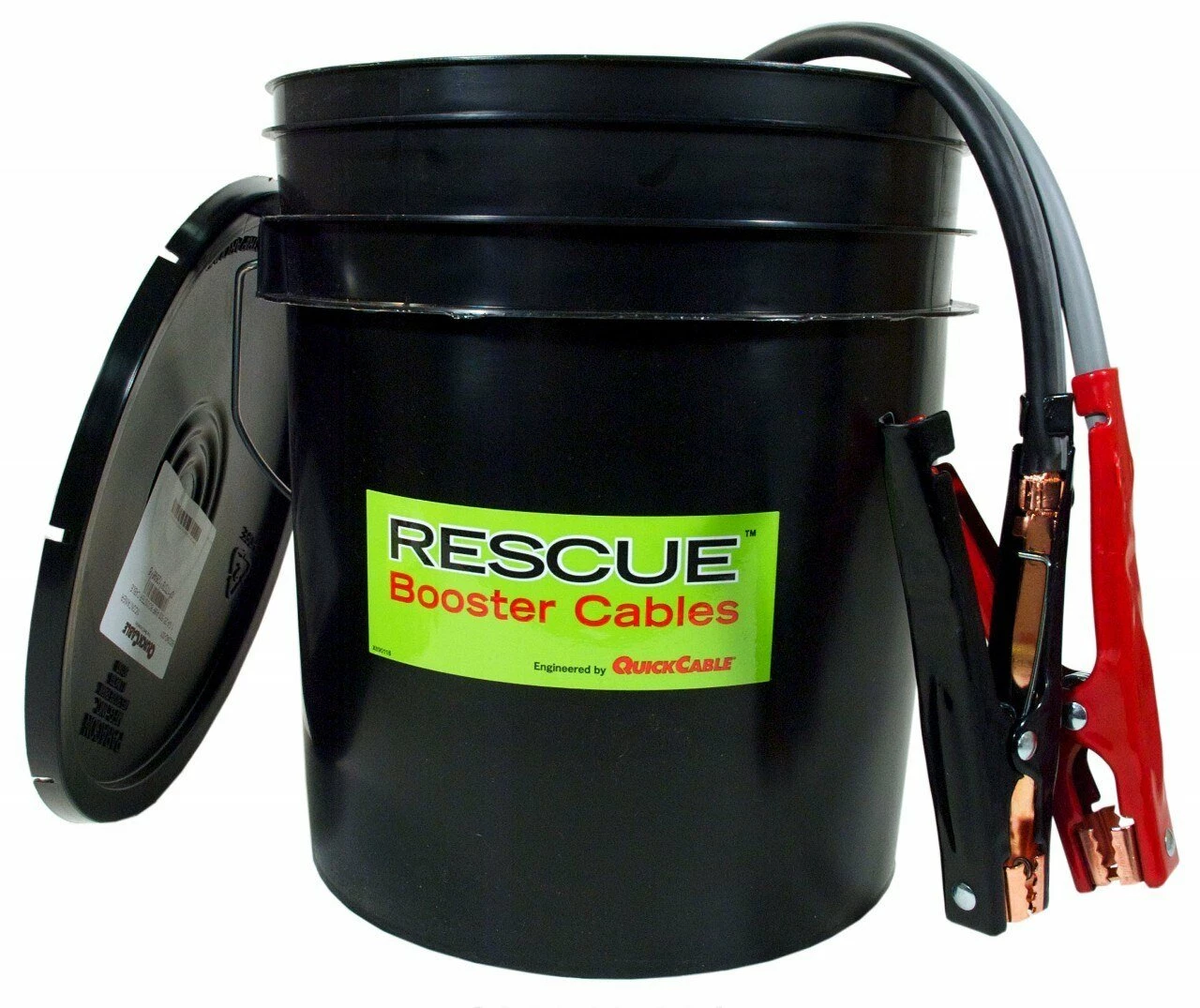 Quick Cable RESCUE Heavy Duty Pail Contained Booster Cables 3 Quick Cable RESCUE Heavy Duty Pail Contained Booster Cables