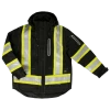 Hi-Vis Work Wear Tough Duck S187 Waterproof/Breathable Ripstop 4-In-1 Safety Jacket | XS-5XL