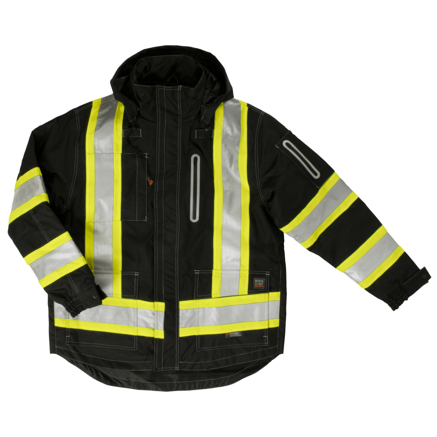 Hi-Vis Work Wear Tough Duck S187 Waterproof/Breathable Ripstop 4-In-1 Safety Jacket | XS-5XL 3 Hi-Vis Work Wear Tough Duck S187 Waterproof/Breathable Ripstop 4-In-1 Safety Jacket | XS-5XL