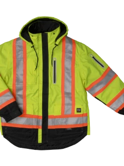 Hi-Vis Work Wear Tough Duck S187 Waterproof/Breathable Ripstop 4-In-1 Safety Jacket | XS-5XL 14 Hi-Vis Work Wear Tough Duck S187 Waterproof/Breathable Ripstop 4-In-1 Safety Jacket | XS-5XL