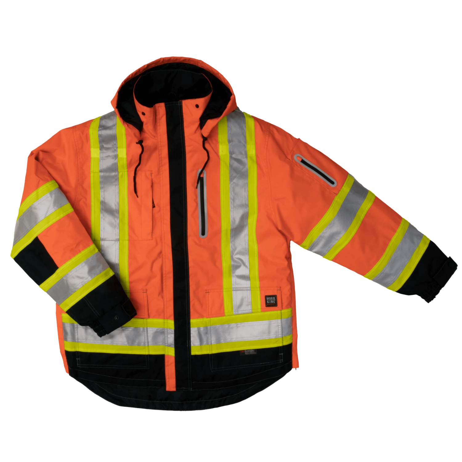 Hi-Vis Work Wear Tough Duck S187 Waterproof/Breathable Ripstop 4-In-1 Safety Jacket | XS-5XL 9 Hi-Vis Work Wear Tough Duck S187 Waterproof/Breathable Ripstop 4-In-1 Safety Jacket | XS-5XL