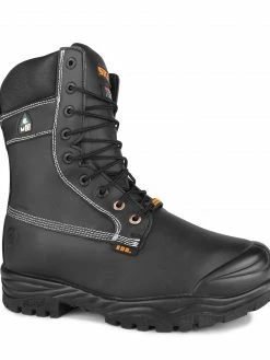 8 Inch Safety Boots STC Kimberlite 9" Internal Metguard Leather Safety Boot With Vibram® Fire & Ice Sole | Black | Sizes 6 - 14