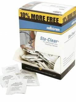 Personal Protective Equipment Sellstrom Sta-Clear Pre-Moistened Non-Alcohol Based Lens Cleaning Towelettes - Pack Of 110