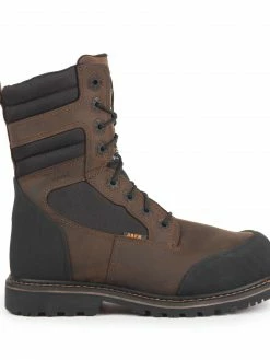 8 Inch Safety Boots STC Whiskey Jack 8" Safety Work Boots | Brown | Size 7 To Size 15