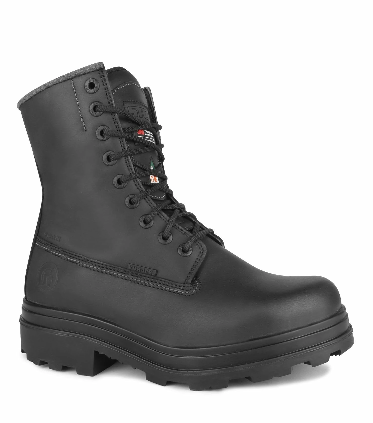 STC Blitz-Ice 8" Side-Zip Winter Safety Boot With Vibram® V4K-ICE Sole | Black | Sizes 7 - 14 3 STC Blitz-Ice 8" Side-Zip Winter Safety Boot With Vibram® V4K-ICE Sole | Black | Sizes 7 - 14